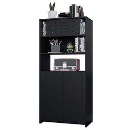 Conjunto Gamer Pixel Armário Alto e Baixo, Nicho Suspenso e Mesa para Computador Preto - Pr Móveis - 2