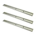 Ver imagem 1 de Kit 3 Ralo Grelha Linear Caixilho em Alumínio Bege 15x100cm