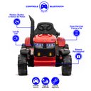 Ver imagem 5 de Trator Elétrico Infantil Vermelho com Controle Remoto Mais Carretinha Farol de Led Bivolt Zippy Toys