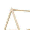 Ver imagem 6 de Cama Montessoriana Madeira Maciça Casa Estrado Sila Natural Idimex