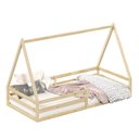 Ver imagem 7 de Cama Montessoriana Madeira Maciça Casa Estrado Sila Natural Idimex