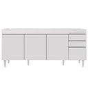 Ver imagem 5 de Balcão Gabinete Para Pia 180cm Sem Tampo Dallas Branco - Lumil