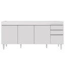 Ver imagem 7 de Balcão Gabinete para Pia 180cm sem Tampo Dallas Branco - Lumil