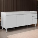 Ver imagem 1 de Balcão Gabinete para Pia 180cm sem Tampo Dallas Branco - Lumil