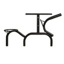 Ver mais imagens de Mesa para Refeitório Escamoteável 06 Lugares MDP Branco de 25 mm - Assento Preto - 50604