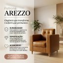 Ver imagem 2 de Poltrona Sala de Estar Kit 2 Arezzo Pés em Madeira Sintetico PU D03 - D'Rossi