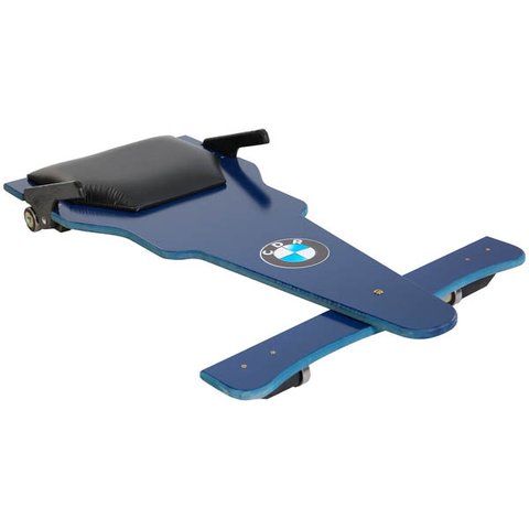 Carrinho de Rolimã F1 Azul Cdr em MDF