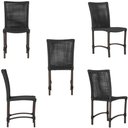 Ver imagem 5 de 4 Cadeiras Cannes Corda Náutica e Mesa com Tampo Ripado 1,00m em Alumínio com Pintura Eletrostática