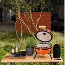 Ver imagem 2 de Churrasqueira Ferro Fundido Laranja 45x31x30cm