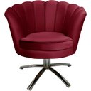 Ver imagem 2 de Kit Duas Poltronas Giratórias Pétalas Sued Premium Marsala