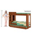 Ver imagem 6 de Beliche Ditália Cama Aux c/colchões+ Kit luz CM-15 COR:diamond