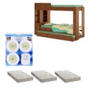 Ver imagem 3 de Beliche Ditália Cama Aux c/colchões+ Kit luz CM-15 COR:diamond