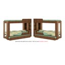 Ver imagem 7 de Beliche Ditália Cama Aux c/colchões+ Kit luz CM-15 COR:diamond
