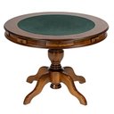Ver imagem 2 de Mesa de Jogos Redonda 140cm New Orleans M04 com 04 Cadeiras Estofadas Suran Linho Bege - Lyam Decor