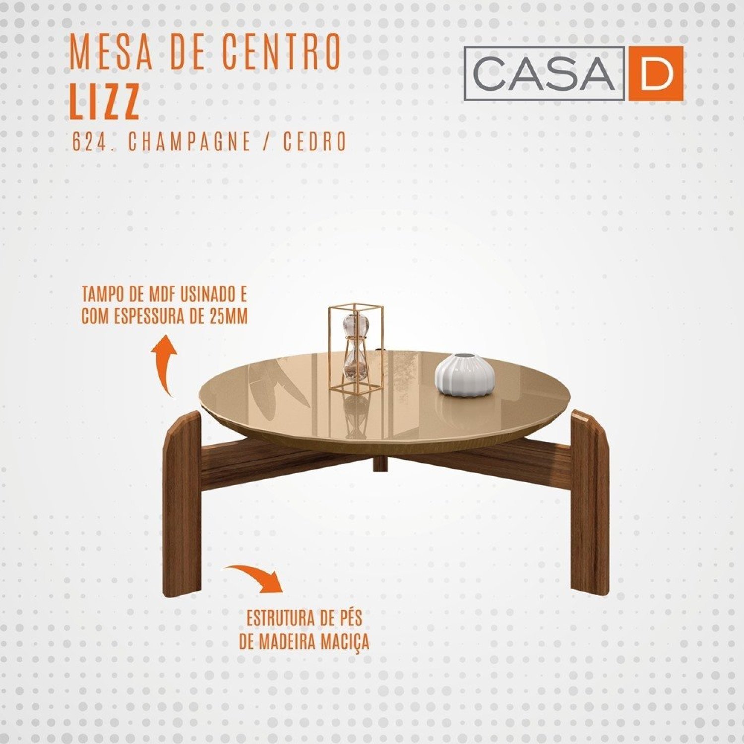 Mesa de Centro Lizz  - 4