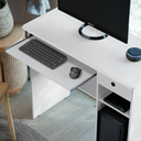 Ver imagem 3 de Mesa para Computador com Gaveta Home Office Viena - Branco