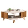Mesa de Centro Ripada Açaí Off White Nature Jb Bechara - 1