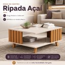 Ver imagem 5 de Mesa de Centro Ripada Açaí Off White Nature JB Bechara