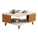 Ver imagem 1 de Mesa de Centro Ripada Açaí Off White Nature JB Bechara