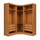 Ver imagem 4 de Guarda-Roupa Modulado de Canto Oblíquo Reflecta com LED 5 Portas 6 Gavetas 100% MDF Cairo