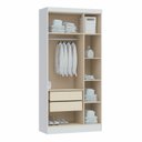 Ver imagem 2 de Guarda Roupa Modulado 3 Portas 2 Gavetas Infinity 