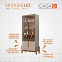 Ver imagem 5 de Cristaleira 4 Portas Vidro MDF Off White Cedro 83cm Lizz