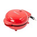 Ver imagem 2 de Mini Maquina Forma Elétrica Retro de Fazer Waffles Donuts Rosquinhas Vermelho