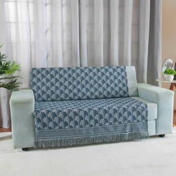 Manta Xale Para Sofa 1 Peça Luxor jacquard Valle Enxovais - Azul - 1
