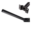 Ver imagem 1 de Suporte Barra Luminaria Solar Aço Pintura Eletrostatica Parede Poste Rua Segurança Iluminaçao