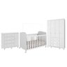 Quarto de Bebê Completo com Guarda-roupa 4 Portas Cômoda e Berço 100% Mdf Mimo Espresso Móveis - 2