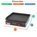 Ver imagem 5 de Chapa Lanche Bifeteira a Gás 45 cm Profissional Cbg 450 Compact - Metalcubas 21268