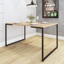 Conjunto Mesa de Jantar Industrial 4 Cadeiras Base Madeira Eames Espresso Móveis - 8