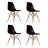Conjunto Mesa de Jantar Industrial 4 Cadeiras Base Madeira Eames Espresso Móveis - 9