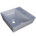 Ver imagem 1 de Cuba de Apoio Angular Quadrada para Banheiro Lavabo Volcano C01 Aq33w Cinza - Lyam