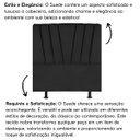 Ver imagem 5 de Cabeceira Solteiro Cama Box Estofada 90 Cm Lile Suede:preto