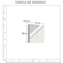 Ver imagem 4 de Espelheira de Banheiro Nature Estilare 75cm - Nude