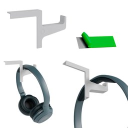 Suporte para Headset Canto Monitor-compacto-organizador -lado Esquerdo-abs-fone de Ouvido-acessório - 5