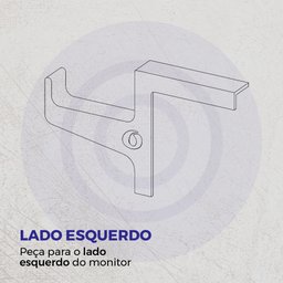 Suporte para Headset Canto Monitor-compacto-organizador -lado Esquerdo-abs-fone de Ouvido-acessório - 3