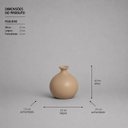 Ver imagem 3 de Vaso Maia Pequeno Decorativo de Cerâmica para Sala e Mesa Dunas