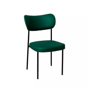 Cadeira Sala de Jantar Pés em Aço Verona Sintetico Ds Home: Sintético Verde