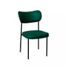Cadeira Sala de Jantar Pés em Aço Verona Sintetico Ds Home: Sintético Verde - 1