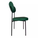 Ver imagem 3 de Cadeira Sala de Jantar Pés em Aço Verona Sintetico Ds Home: Sintético Verde