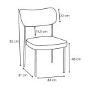 Ver imagem 6 de Cadeira Sala de Jantar Pés em Aço Verona Sintetico Ds Home: Sintético Verde