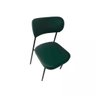 Cadeira Sala de Jantar Pés em Aço Verona Sintetico Ds Home: Sintético Verde - 2