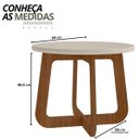 Ver imagem 3 de Mesa de Centro Jasmin 100% Mdf Off White/cedro - Artely