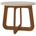 Ver imagem 5 de Mesa de Centro Jasmin 100% Mdf Off White/cedro - Artely