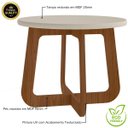 Ver imagem 4 de Mesa de Centro Jasmin 100% Mdf Off White/cedro - Artely