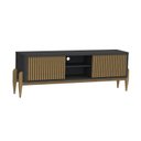 Ver imagem 3 de Rack Ripado para TV até Polegadas MDF 160cm Pés em Madeira Maciça 55 Polegadascom 2 Portas de Correr