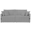 Ver imagem 6 de Sofá Cama Retrátil 220cm Essence D05 Linho Grafite/preto - Mpozenato
