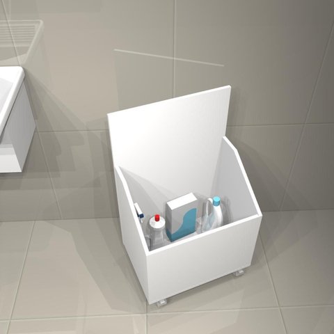 Nicho para Tanque Lavanderia Modelo sem Perfil Gabinete Embutir Multiuso Armário